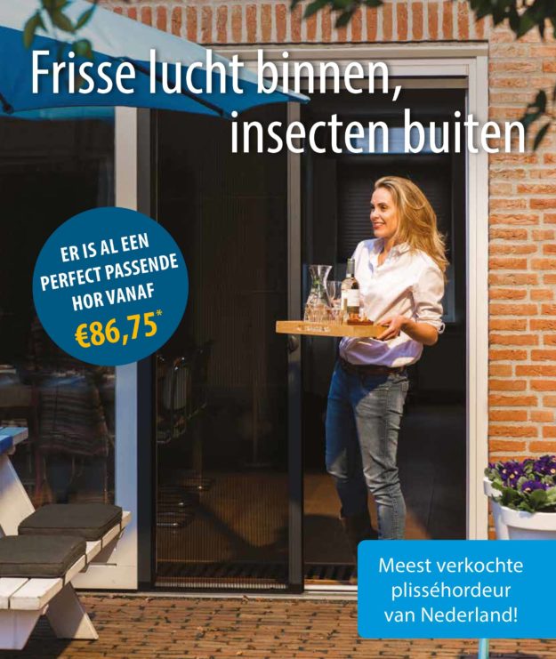 Insecten buiten, frisse lucht binnen
