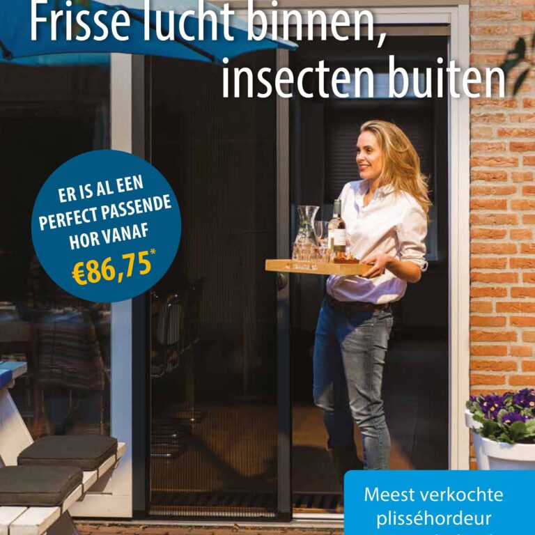 Insecten buiten, frisse lucht binnen